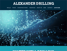 Tablet Screenshot of alexanderdrillinginc.com